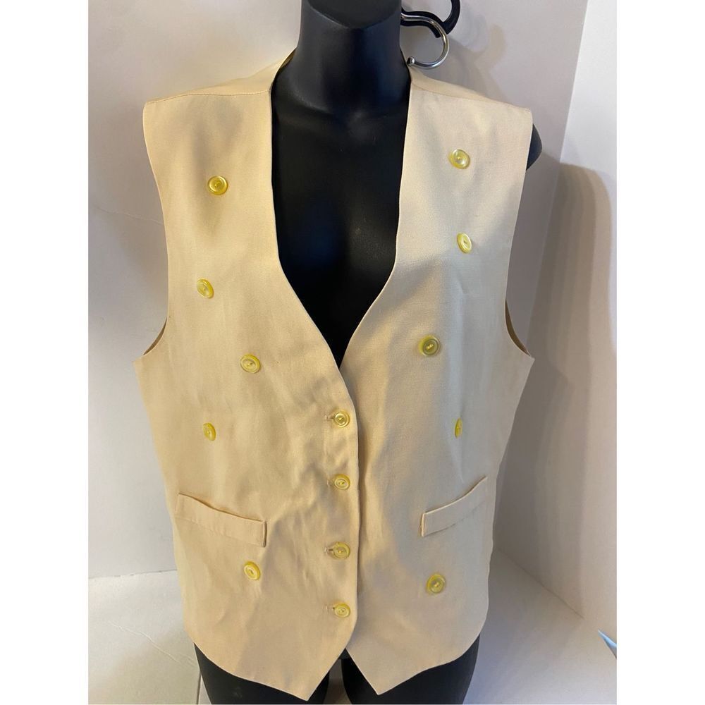 Veleno buttons vest 80’s‎ large (some discoloration) USA